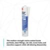 Picture of 3M™ 3M Hybrid Adh Sealant Fast Cure 4000 Uv White Part# - 7000046623