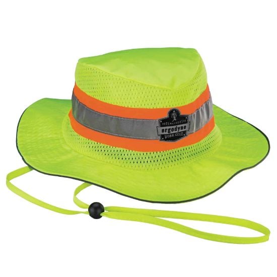 Picture of Ergodyne 8935 Ranger Hat Lime L/Xl Part# - 23260