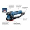 Picture of Bosch Power Tools Sander  Dual Mode  Random Orbit  120V  5" Part# - Get65-5N