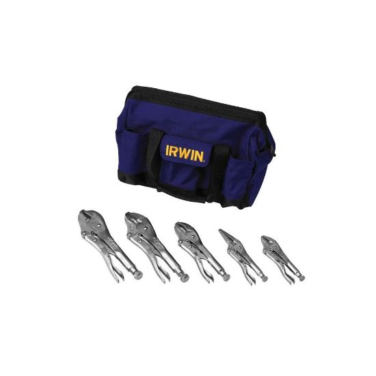 Picture of Irwin® 5Pc Locking Plier Set W/Nylon Bag Part# - 2077704