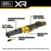 Picture of Dewalt® 20V Cordless 3/8" & 1/2"Sealed Head Ratchet Part# - Dcf510Ge1