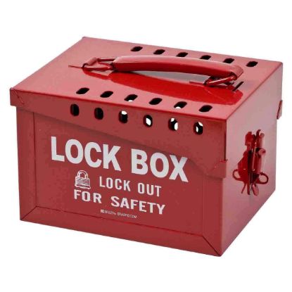 Picture of Brady® Lock Box /Lockout For Safety Red Steel Part# - 51171