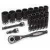 Picture of Grey Pneumatic 1/2" Dr. 22Pc Fractionaldeep Duo-Socket Set - 1 Part# - 82222D