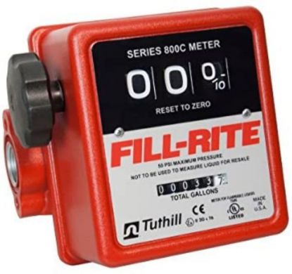 Picture of Fill-Rite 3/4"In-Line Flow Meter Part# - 807B