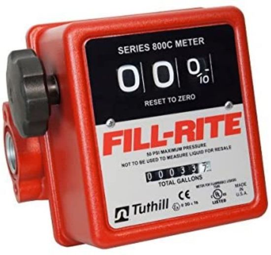 Picture of Fill-Rite 3/4"In-Line Flow Meter Part# - 807B