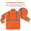 Picture of Ergodyne Glowear 8365 Class 3 Rain Jacket Orange Small Part# - 24312