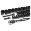 Picture of Grey Pneumatic 1/2" Dr. 29Pc Metric Duo-Socket Set - 6 Pt. Part# - 82629M