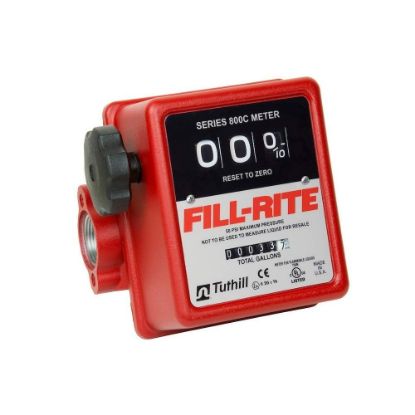 Picture of Fill-Rite 1" In-Line Flow Meter20Gpm Serie Part# - 807C-1