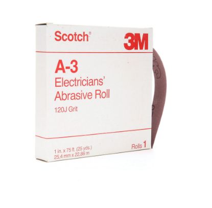 Picture of Scotch® A-3 1X25 Electricians Abrasive Roll (120J) Part# - 7000044879