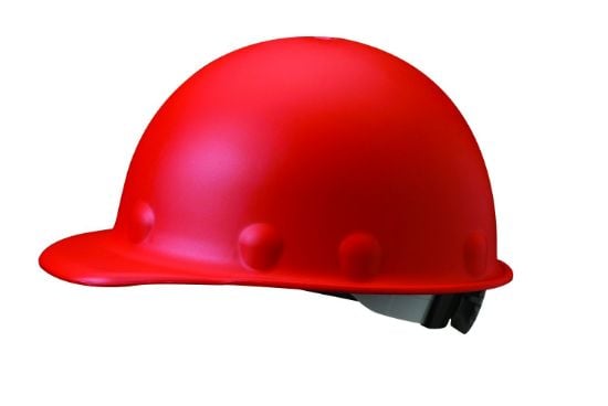 Picture of Honeywell Fibre-Metal® P2A Hard Hat  Red  Ratchet Part# - P2Arw15A000