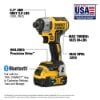 Picture of Dewalt® 20V Max Xr Tool Connect1/4" Impact Dr Part# - Dcf888P2Bt