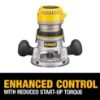 Picture of Dewalt® 2-1/4 Hp Electronic Vs Fixed Base Router Part# - Dw618