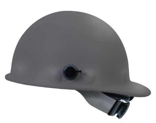 Picture of Honeywell Fibre-Metal® P2A Hard Hat  Gray  Swingstrap W/ Quicklok Part# - P2Aqsw09A000