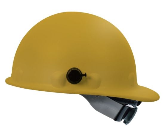 Picture of Honeywell Fibre-Metal® P2A Hard Hat  Yellow  Swingstrap W/ Quicklok Part# - P2Aqsw02A000