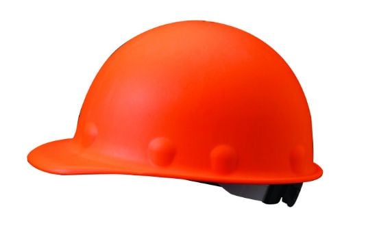 Picture of Honeywell Fibre-Metal® P2A Hard Hat  Strong Orange  Ratchet Part# - P2Arw46A000