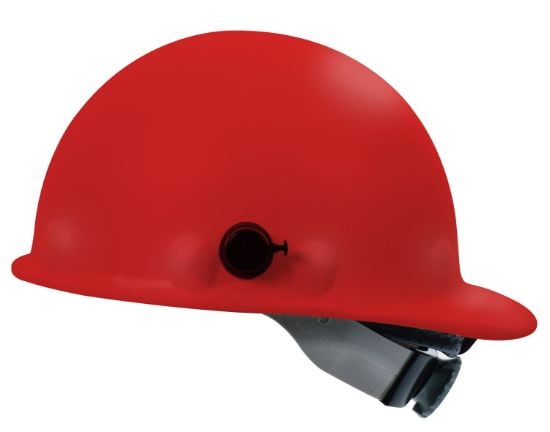 Picture of Honeywell Fibre-Metal® P2A Hard Hat  Red  Swingstrap W/ Quicklok Part# - P2Aqsw15A000