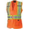 Picture of Pioneer 136U Orange Ladies Vestmesh Part# - V1021850U-2Xl