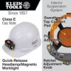 Picture of Klein Tools Hard Hat  Non-Vented  Cap St W/Rechg Hdl Wh Part# - 60107Rl