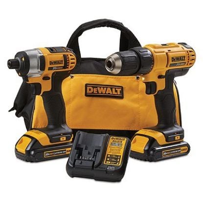 Picture of Dewalt® 20V Max Li-Ion Compact 2-Tool Combo Kit Part# - Dck240C2