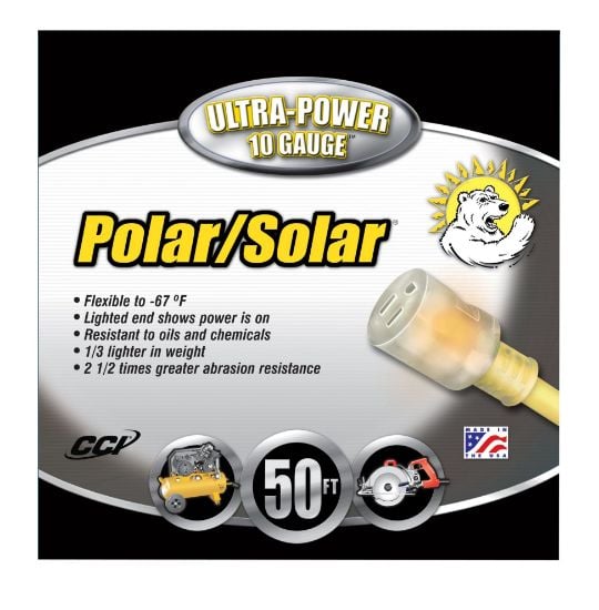 Picture of Southwire 50' Yel Polar/Solar Plusext. Cord 10/3 Sjeow- Part# - 1788Sw0002