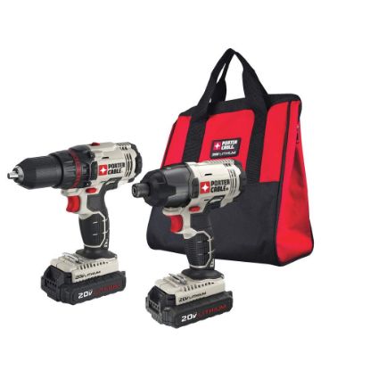 Picture of Porter Cable 20V Max Lithium 2 Tool Combo Kit (Drill/Driver) Part# - Pcck604L2