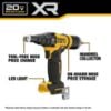 Picture of Dewalt® 20V Max 3/16 Rivet Tool2.0Ah Kit Part# - Dcf403D1