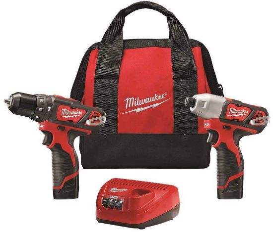 Picture of Milwaukee® Tool M12 Combo 3/8 Hmr Drl/Impact W/Cmpt Bat Part# - 2497-22