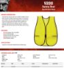 Picture of Mcr Safety Mesh Safety Vest Lime 18X 47 Part# - V200