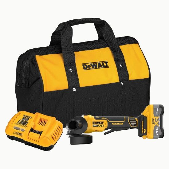 Picture of Dewalt® 20V Max Xr 4.5-5In Anglegrinder-8Ah Kit Part# - Dcg410Ww1