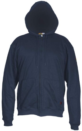 Picture of Mcr Safety Fr Hooded Sweatshirt Navy S Part# - Ss1Ns