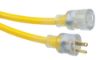 Picture of Southwire 50' 10/3 Sjtw-A Yellow Extension Cord W/Clear Pl Part# - 2688Sw0002