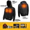 Picture of Dewalt® Heated Hoodie Sweatshirtw/O Btry-Blk-2X Part# - Dchj067B-2Xl