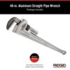 Picture of Ridgid® 848 48" Aluminum Straight Pipe Wrench Part# - 31115