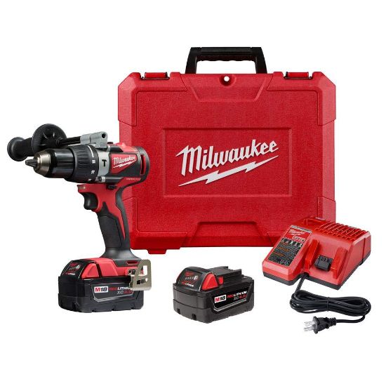 Picture of Milwaukee® Tool M18 Brushless 1/2" Hammer Drill Kit Part# - 2902-22