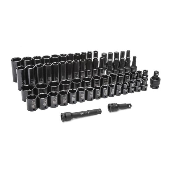 Picture of Gearwrench® 65Pc 1/2" Dr. Std/Dp Sae/Mm Impact Socke Part# - 89095