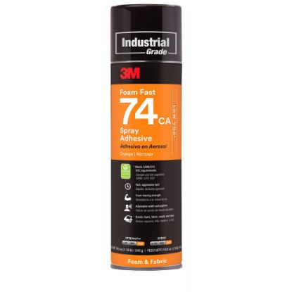 Picture of 3M™ Foam Fast 74 Ca Spray Adh. - Low Voc 25% Orange Part# - 7100014104