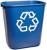 Picture of Rubbermaid Commercial Deskside Recycle Small 14Qt/13L Blue Part# - Fg295573Blue