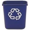 Picture of Rubbermaid Commercial Deskside Recycle Small 14Qt/13L Blue Part# - Fg295573Blue