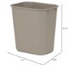 Picture of Rubbermaid Commercial Wastebasket Small Rect 14Qt/13L Beig Part# - Fg295500Beig