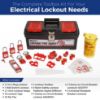 Picture of Brady® Elec Loto Kt W/Nylon Padlocks In Toolbox 3Locks Part# - 153670