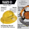 Picture of Klein Tools Hard Hat  Vented  Full Brim Style  Yellow Part# - 60262