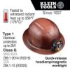 Picture of Klein Tools High Temp Hard Hat  Brimw/Headlamp Part# - 60447