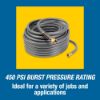 Picture of Jackson Professional Tools 3/4" X 50 Ft Commercialgrade Gray Hose Part# - 4003900