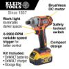 Picture of Klein Tools Battery-Operated Comp Imp Dr 1/4" Hex Dr Full Kt Part# - Bat20Cd1