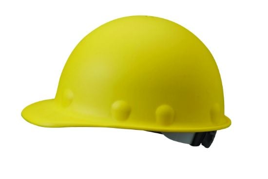 Picture of Honeywell Fibre-Metal® P2A Hard Hat  Yellow  Ratchet Part# - P2Arw02A000