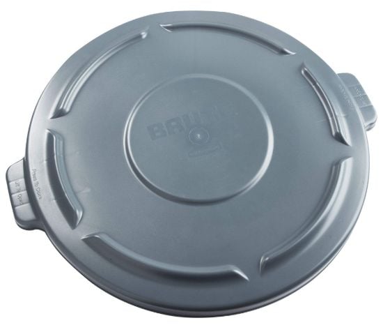 Picture of Rubbermaid Commercial Brute Lid Vented 44G/167L Gray Part# - Fg264560Gray