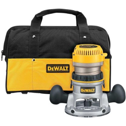 Picture of Dewalt® 2-1/4 Hp Electronic Vs Fixed Base Router Kit Part# - Dw618K