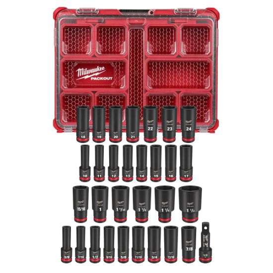 Picture of Milwaukee® Tool Shockwave Imp Dty Skt 1/2 Dr 31Pc Sae/Mm Packou Part# - 49-66-6806