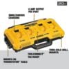 Picture of Dewalt® 20V Max 4-Port Lithium Ion Fast Charger Part# - Dcb104