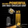 Picture of Dewalt® 20V Max 7 1/4 Inch Circsaw (Bare) Part# - Dcs590B